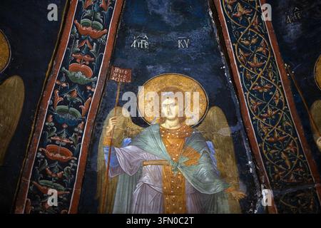 Affreschi della Chiesa di Cristo Salvatore a Chora (parte del complesso del monastero di Chora), Istanbul. Foto Stock