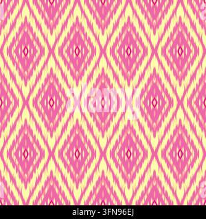 Motivo a diamante rosa morbido disegnato a mano senza cuciture per stampa tessile da carta da parati carina per cameretta Foto Stock
