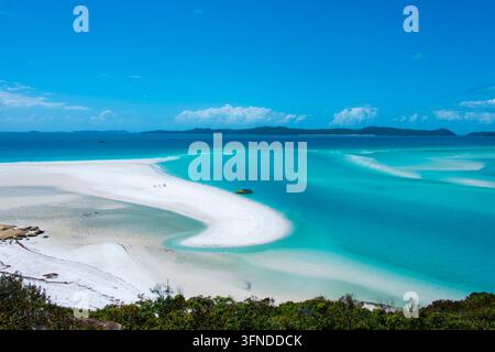 Hill Inlet sull'isola di Whitsunday nel Queensland - Australia Foto Stock