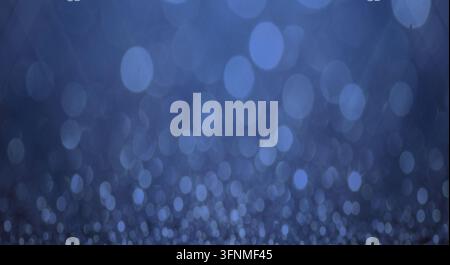 Composizione luminosa bokeh minimalista a tema invernale. Foto Stock