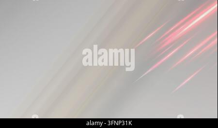 Tratte di luce minimaliste con sfumatura. Foto Stock