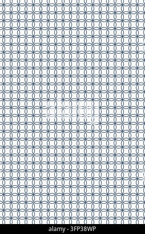 Sfondo artistico a linee floreali geometriche blu motivo botanico astratto elegante Illustrazione Vettoriale