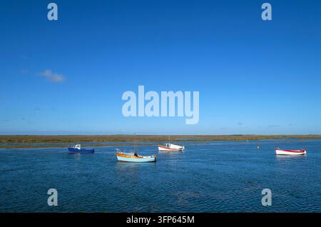 Burnham overy staithe, North Norfolk, Inghilterra Foto Stock