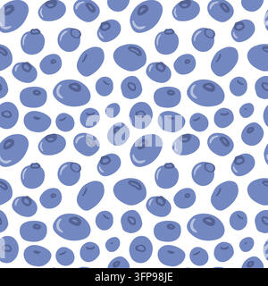 Mirtillo pattern senza giunture Illustrazione Vettoriale