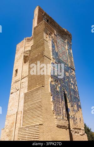 Shahrisabz, Uzbekistan. Le rovine del palazzo Ak-Saray, costruito dal leggendario conquistatore Amir Timur (Tamerlano) tra il 1380 e il 1404 Foto Stock