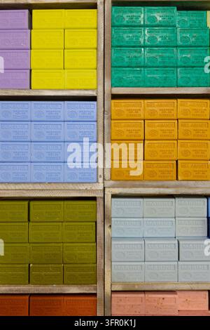 Sapone in un mercato in Provenza, Francia Foto Stock