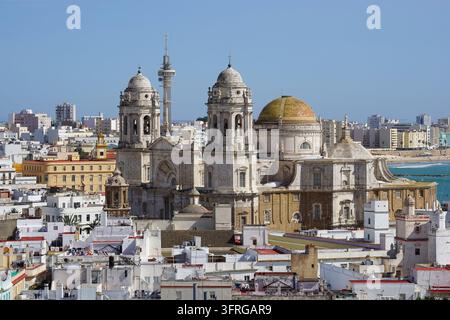 La cattedrale di Cadice, Spagna Foto Stock