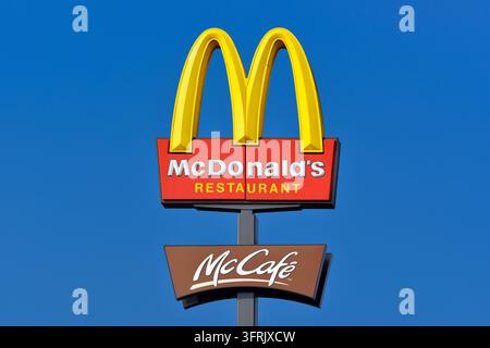 Insegna McDonalds, Belgrado, Serbia Foto Stock