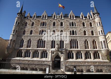 Casa Botines, Leon, Castilla y Leon, Spagna Foto Stock