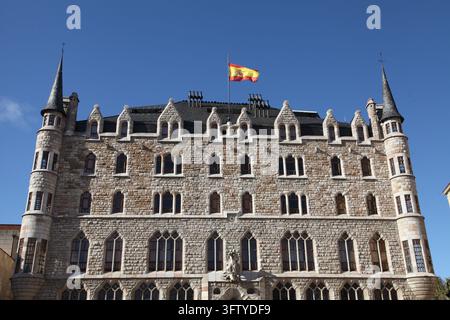 Casa Botines, Leon, Castilla y Leon, Spagna Foto Stock
