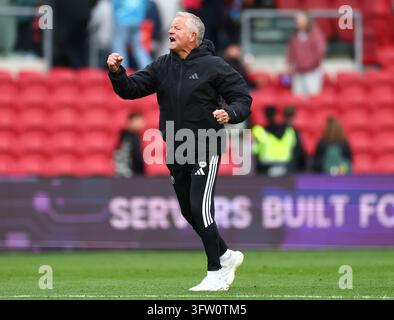 Bristol, Regno Unito. 17 ott., 2026. Chris Wilder, manager di Sheffield United, durante la partita Bristol City contro Sheffield United dello Sky Bet Championship all'Ashton Gate, Bristol. Il credito dell'immagine deve essere indicato come: Simon Bellis/Sportimage Credit: Sportimage Ltd/Alamy Live News Foto Stock
