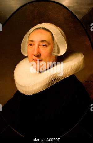 Harmenz Rembrandt van Rijn pittura pittore Ritratto di Haesje Jacobsdr van Cleyburg Foto Stock