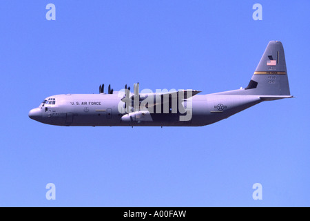 Lockheed C-130J Hercules azionato bu US Air Force uscire RAF Fairford Foto Stock