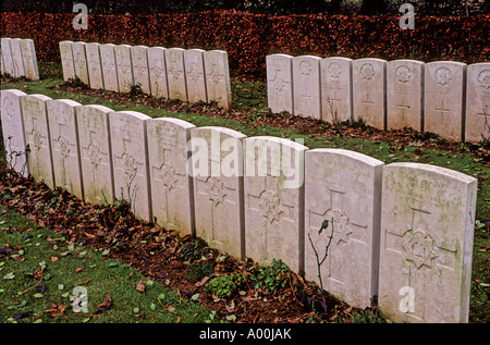 Il cimitero di DEVONSHIRE MAMETZ SOMME BATTLEFIELD FRANCIA Foto Stock