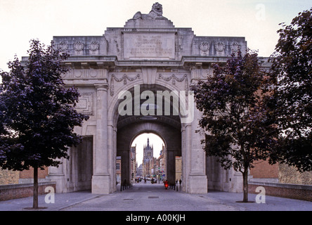 MENIN GATE YPRES BELGIO Foto Stock