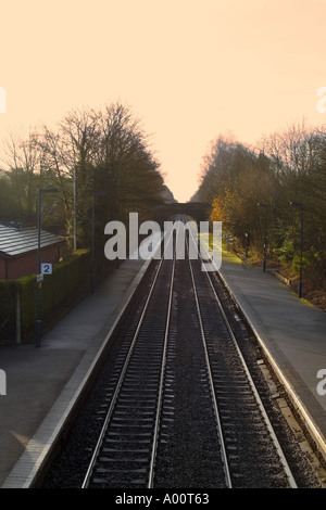 Ferrovie la stazione di Barnt Green un sobborgo di Birmingham worcestershire Foto Stock