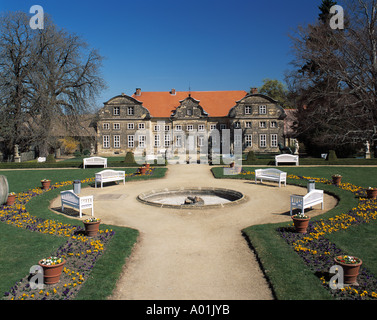 Kleines Schloss, Heimatmuseum, Barockschloss, Schlosspark, Blankenburg (Harz), Naturpark Harz, Sachsen-Anhalt Foto Stock