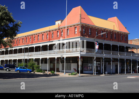 Palazzo storico edificio hotel 1889, Argent Street, Broken Hill, barriera gamma, Nuovo Galles del Sud, Australia Foto Stock