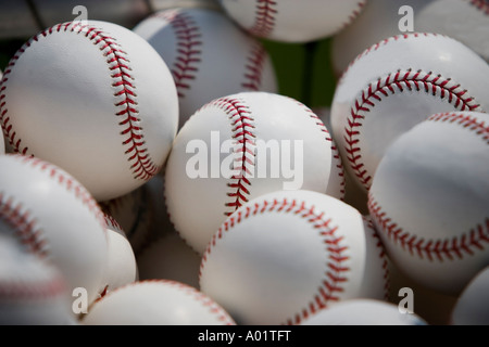 Mazzetto di baseballs Foto Stock