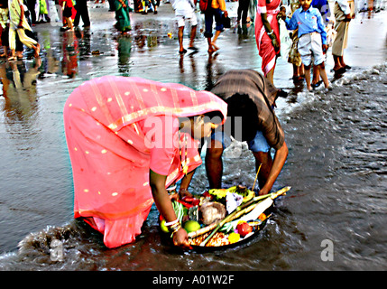 RSC0273 festival indiano pooja Chat Foto Stock