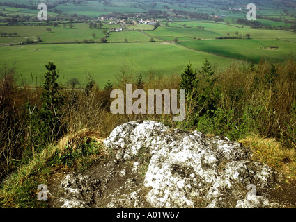 Inghilterra midlands SHROPSHIRE vista apedale da Wenlock Edge Foto Stock