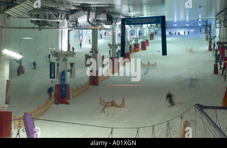 , Milton Keynes, indoor arena, sci, snowdrome Foto Stock