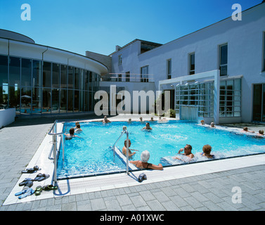 D-Bad Abbach, il Danubio, Baviera, Kaiser Therme, terme, piscina all'aperto, bagno pubblico Foto Stock