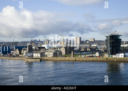 Aberdeen city strutture portuali   porto nel nord-est della Scozia. Aberdeenshire Scotland Regno Unito Foto Stock