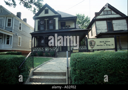 Casa natale del dottor Martin Luther King Junior in Atlanta Foto Stock