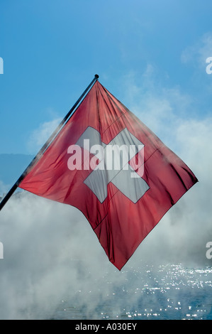 Bandiera Svizzera Foto Stock