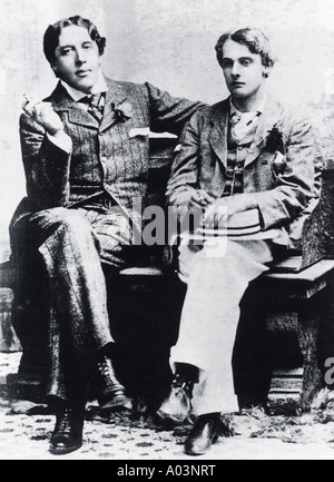 OSCAR WILDE scrittore irlandese con Lord Alfred Douglas Foto Stock