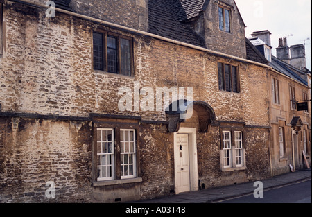 Flemish tessitore Cottages in Church Street Taunton Inghilterra REGNO UNITO Foto Stock