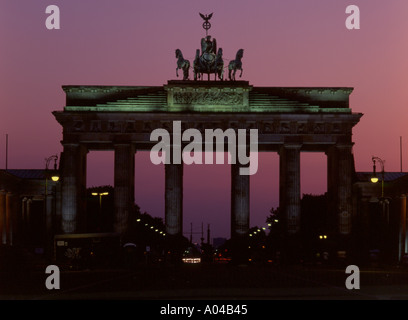 Germania Berlino Porta di Brandeburgo Foto Stock