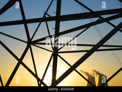 Centrale nucleare di Nogent-sur-Seine, Francia Foto Stock