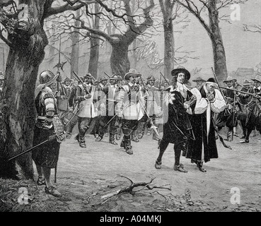 Carlo i, re d'Inghilterra, 1600 - 1649. Sulla sua strada per l'esecuzione. Dalla foto di Ernest Crosts Foto Stock