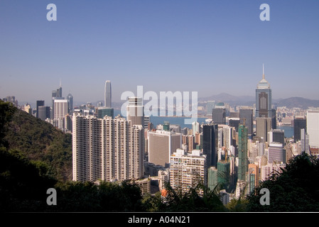 Dh Wan Chai HONG KONG edificio alto blocco ufficio torre grattacieli wanchai grattacielo edifici Foto Stock