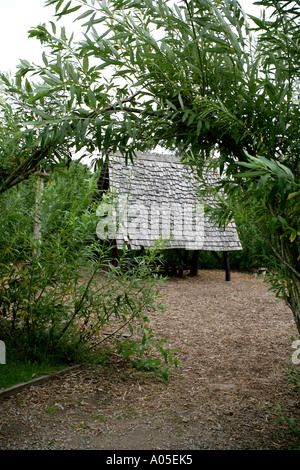 Edificio volgare, Aistear Dedalo, Mountshannon, Lough Derg, Irlanda Foto Stock