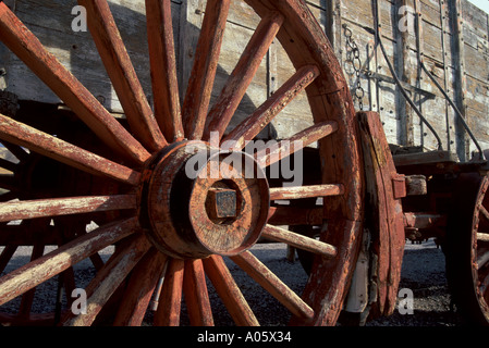 Carro di 20 mulo treno armonia Miniera di borace parco nazionale della Valle della Morte California USA Foto Stock