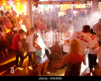 L'isola di Corfù, Kavos, Nightclub Foto Stock