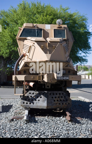 Vecchi motori ferroviari Stazione ferroviaria Windhoek Namibia Foto Stock