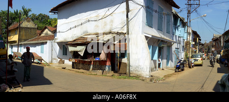 India Kerala Cochin Mattancherry Jewtown panoramic Foto Stock