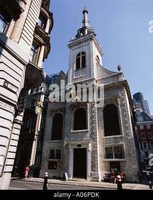 Chiesa di St Edmund il re e martire Lombard Street City of London Foto Stock