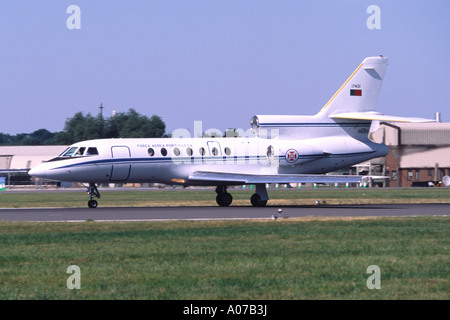 Dassault Falcon 50 in atterraggio a Fairford RIAT Foto Stock