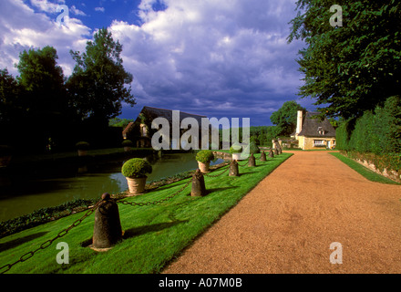 Eyrignac Manor Gardens, Eyrignac Manor, città di, Salignac-Eyvigues, Dordogne, Aquitania, in Francia, in Europa Foto Stock