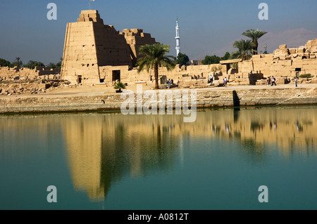 Karnak, Piscina Sacra Foto Stock