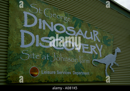 Scoperta di dinosauri Johnson Farm St George Utah UT Foto Stock