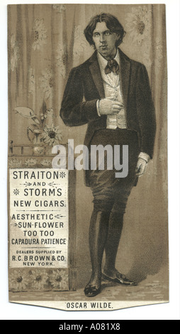 Straiton e tempeste sigari nuovo annuncio 1882 Foto Stock