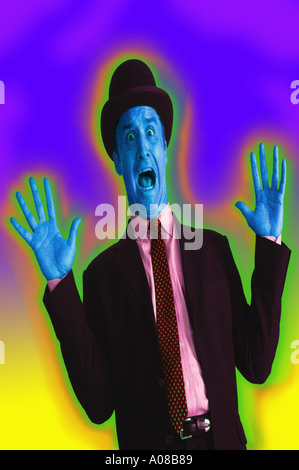 Businessman surprised Foto Stock