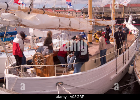 Legno Australiano Boat Festival 2005 Hobart Tasmania Foto Stock