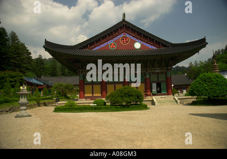 Wolchongsa un buddista di Tempio di montagna in Corea del Sud Foto Stock